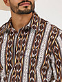 Wrangler Men's Checotah Long Sleeve Western Snap Printed Shirt