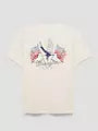Wrangler Men's American Flag Pole Back Graphic Short-Sleeve T-Shirt
