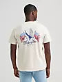 Wrangler Men's American Flag Pole Back Graphic Short-Sleeve T-Shirt