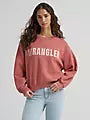 Wrangler Women's Logo Canyon Crew Pullover