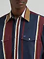 Wrangler Men's Vintage-Inspired Brushpopper Western Snap Workshirt