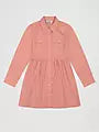 Wrangler Girl's Long-Sleeve Colorwash Western Snap Dress
