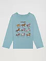 Wrangler Girl's Long-Sleeve Cowgirl First Graphic Tee