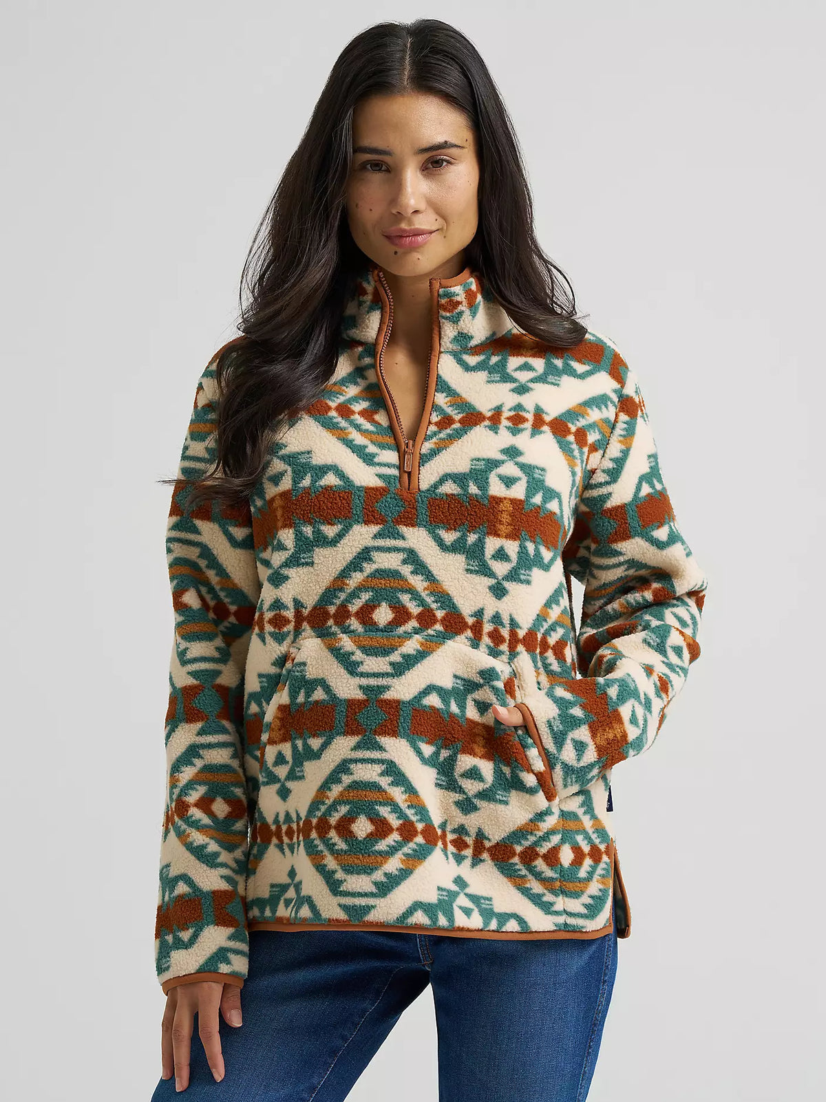 Wrangler Women's High Plains Quarter-Zip Pullover