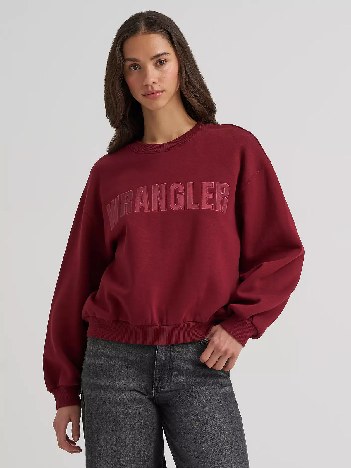 Wrangler Women's Logo Canyon Crew Pullover