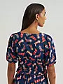 Wrangler Women's Puff Sleeve V-Neck