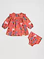 Wrangler Little Girl's Printed Ruffle Dress