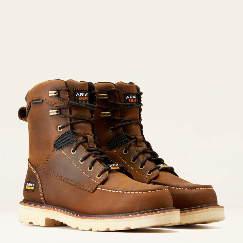 Ariat Men's Rebar Lift 8-Inch Waterproof Composite Toe Work Boot