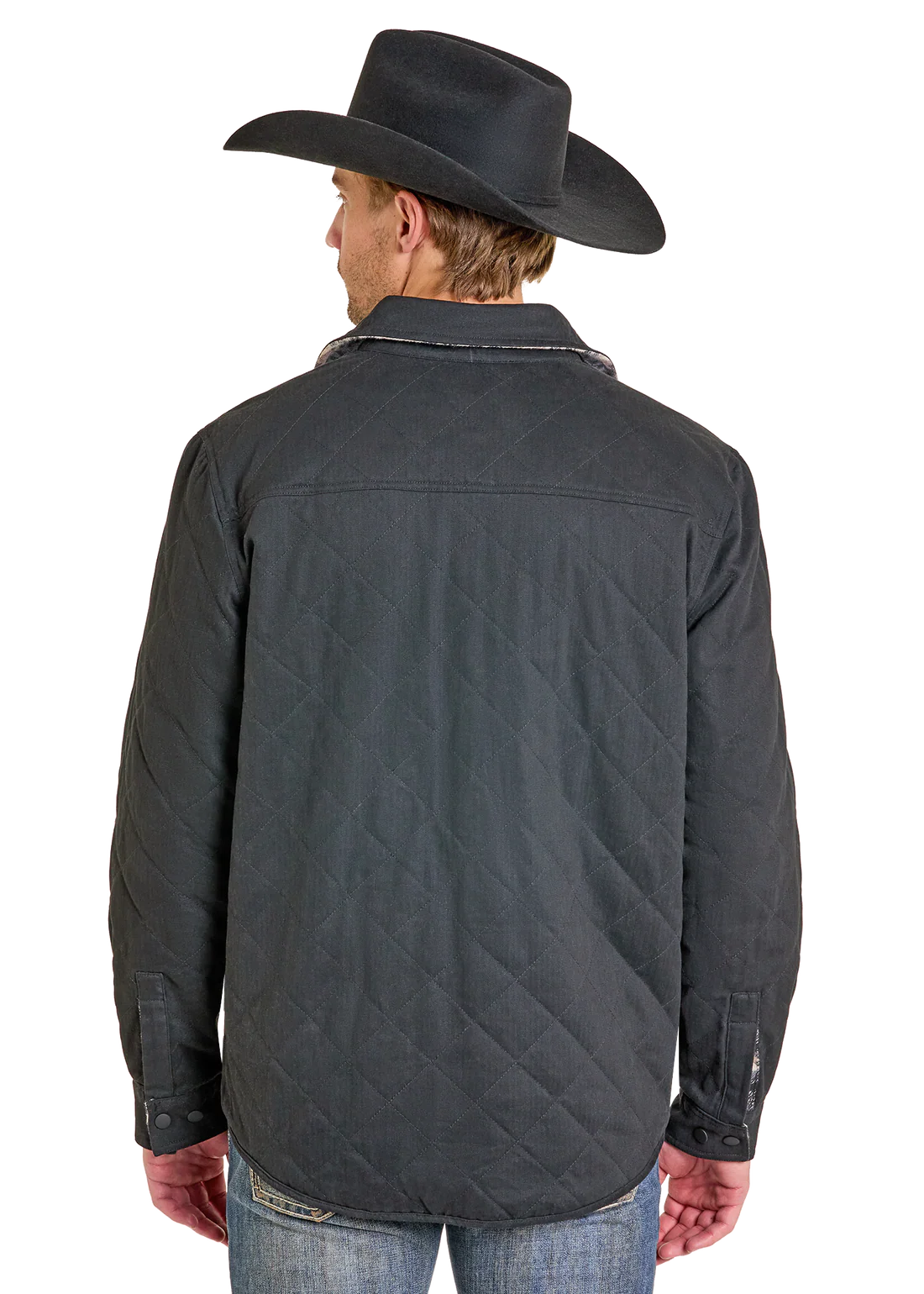 Rock & Roll Denim Men's Reversible Aztec Herringbone Shirt Jacket