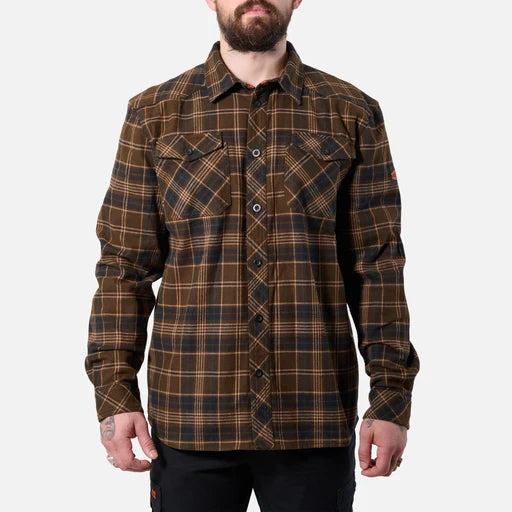 Brunt Men's Clark Heavyweight Flannel Work Shirt