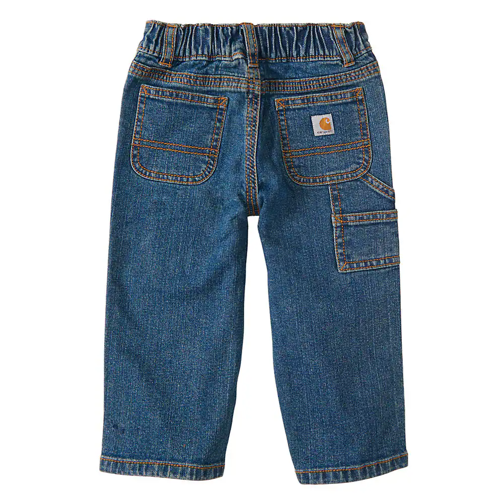 Carhartt Boys' Infant/Toddler Washed Denim Dungaree