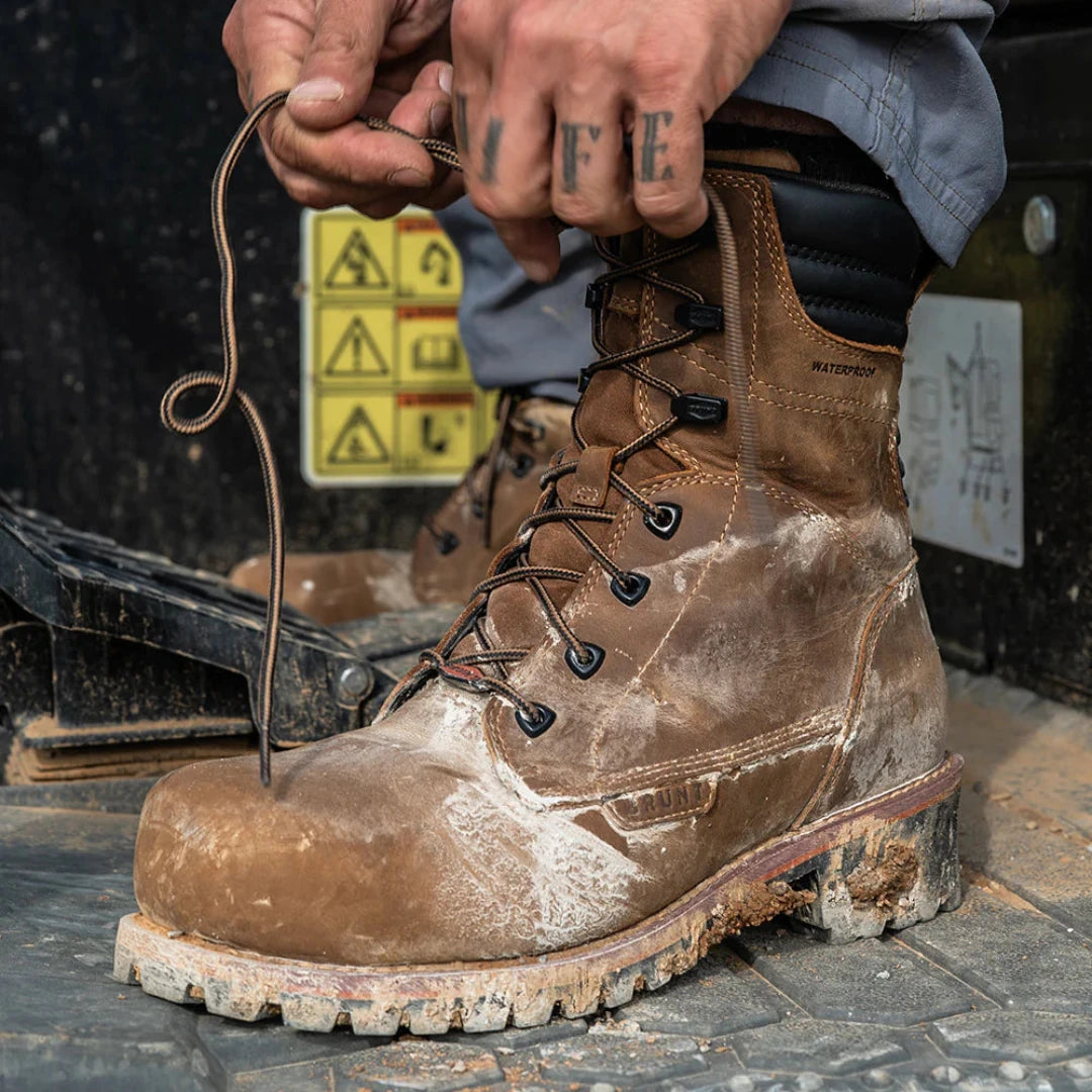 Brunt Men's DiStasio Welted Waterproof Logger Composite Toe Boot