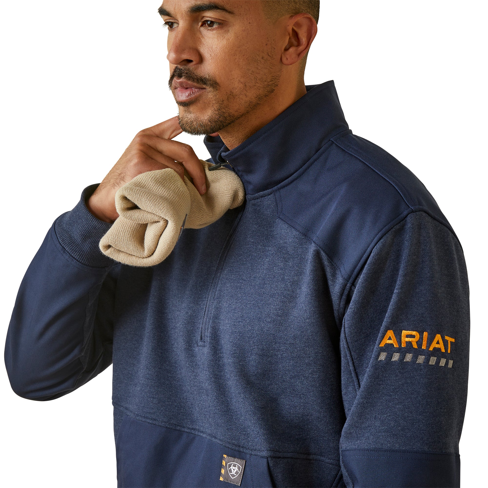 Ariat Men's Rebar Workman DuraCanvas Quarter-Zip Sweatshirt