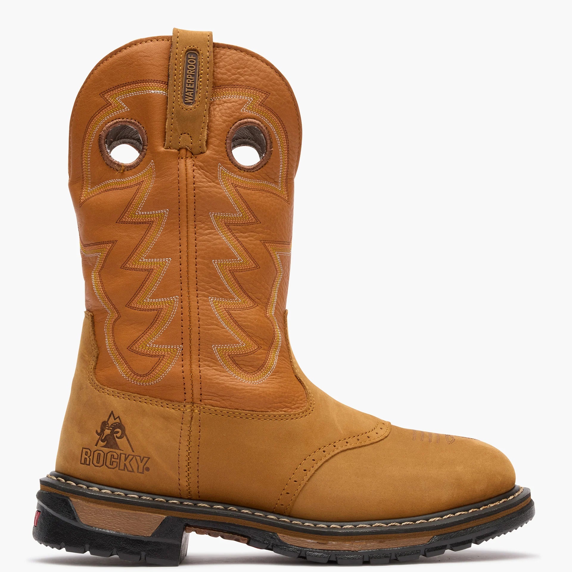 Rocky Men's Original Ride Branson Saddle Roper Waterproof Western Boot