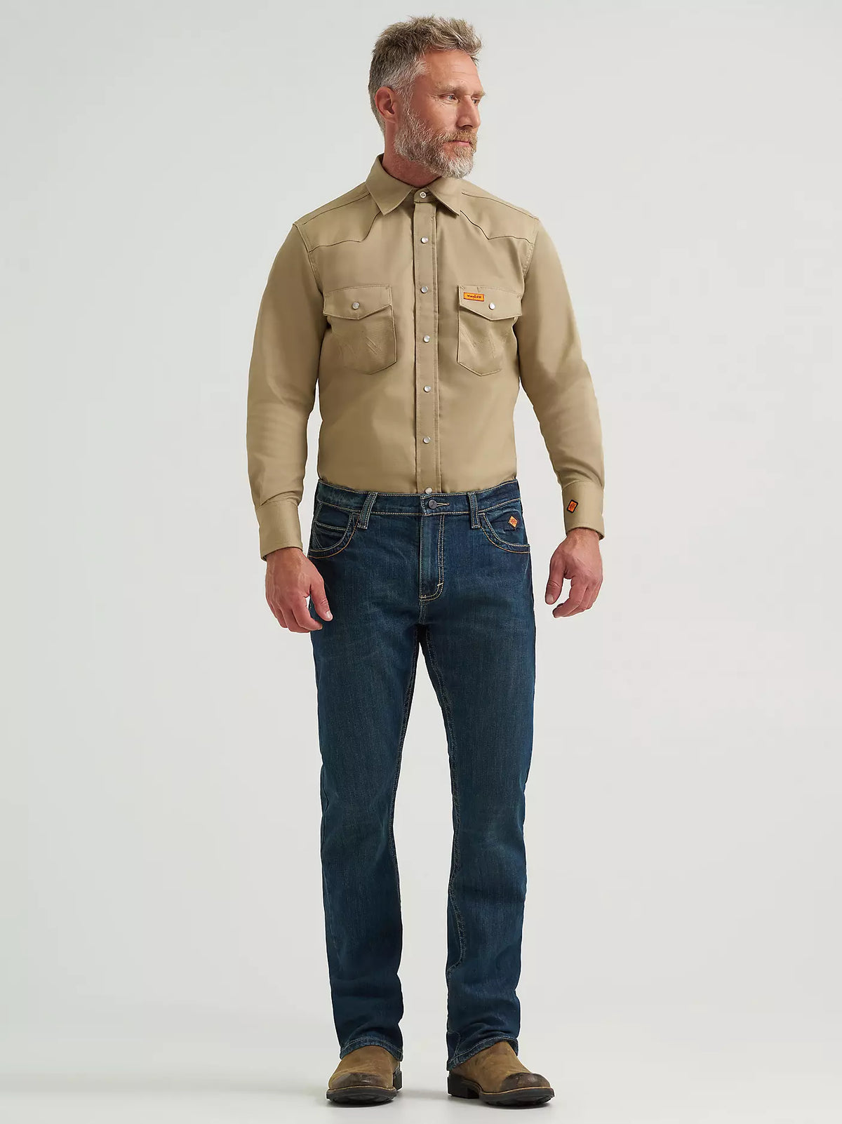 Wrangler Men's FR Flame-Resistant Vintage Slim-Fit Bootcut Jean