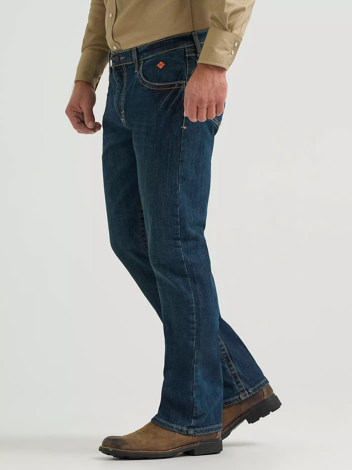 Wrangler Men's FR Flame-Resistant Vintage Slim-Fit Bootcut Jean