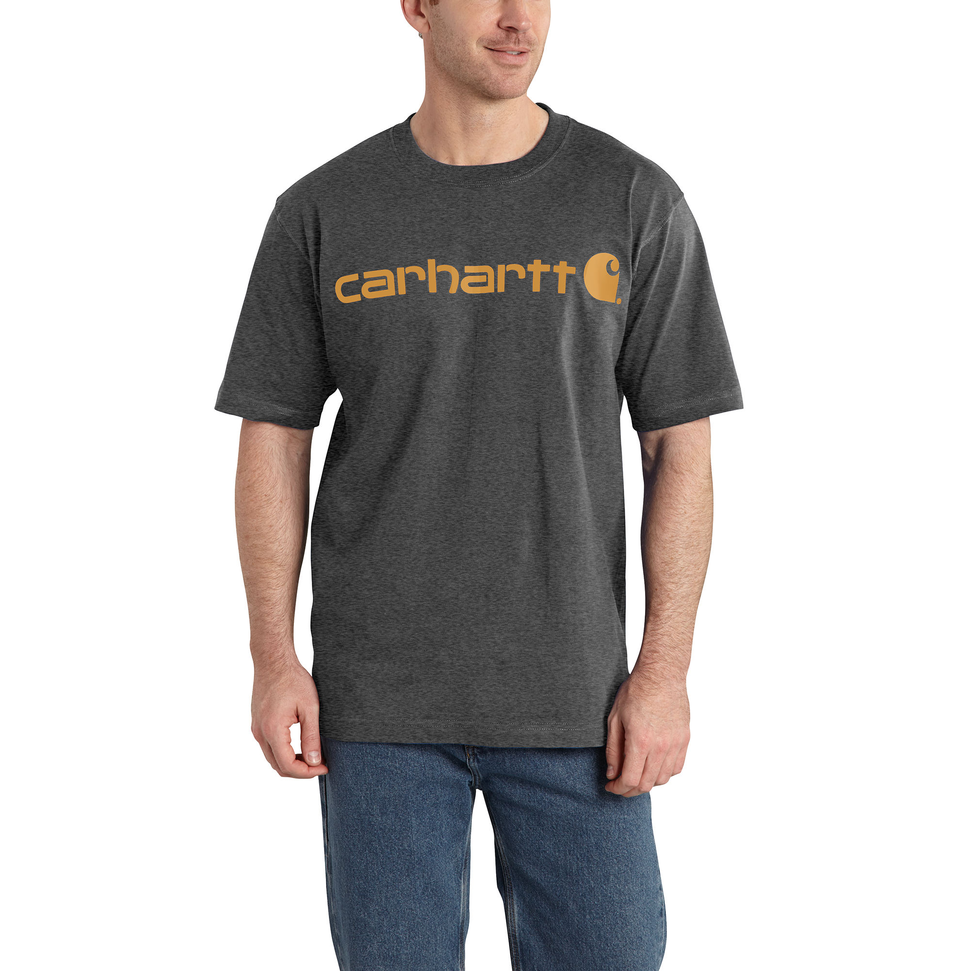Carhartt Men's Loose Fit Heavyweight Logo Graphic T-Shirt