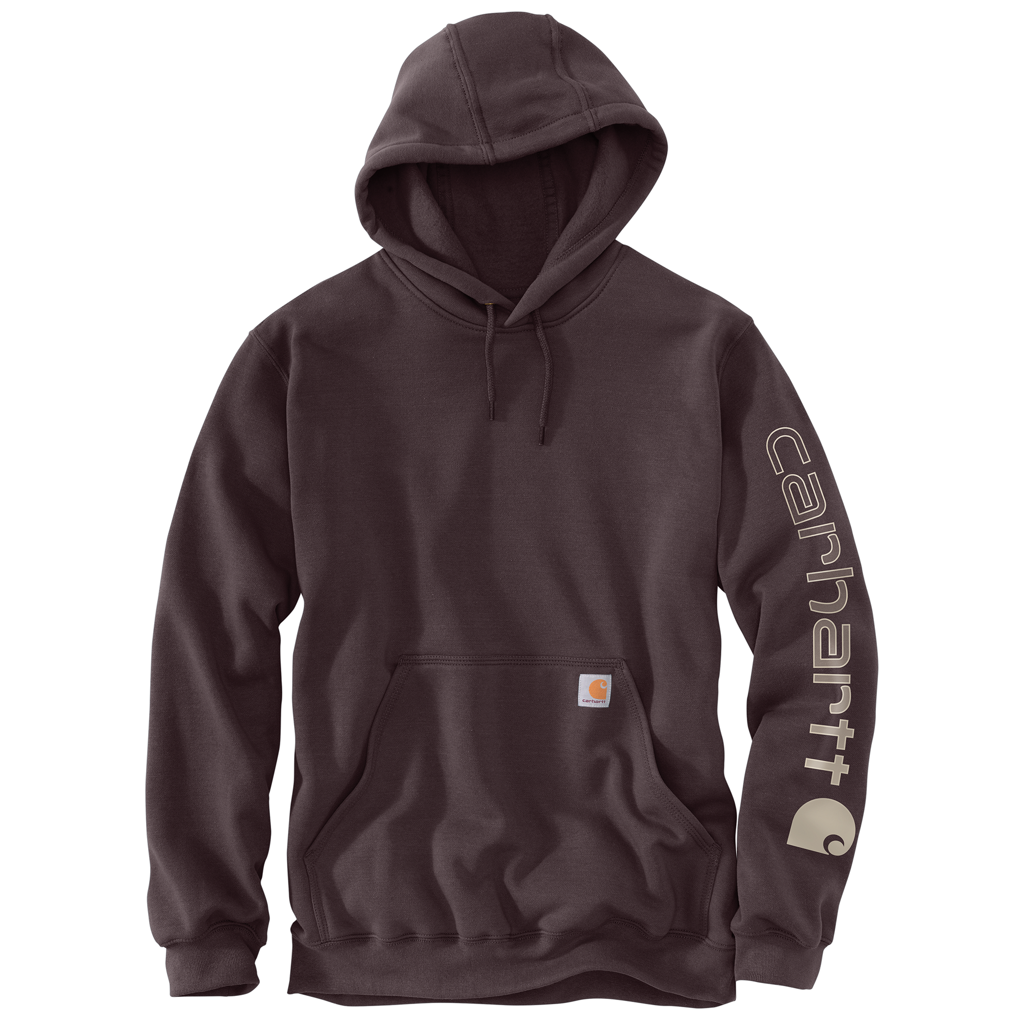 Carhartt Men's Loose Fit Midweight Logo Sleeve Graphic Hoodie