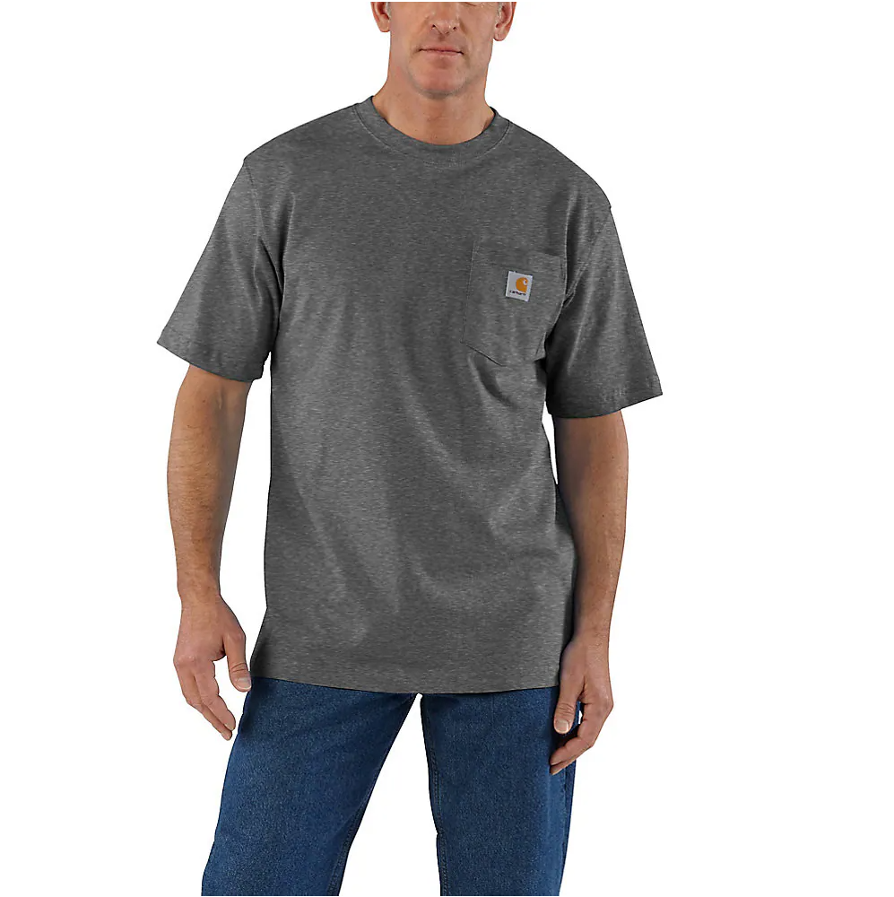 Carhartt Men's Loose Fit Heavyweight Short-Sleeve Pocket T-Shirt - Big and Tall