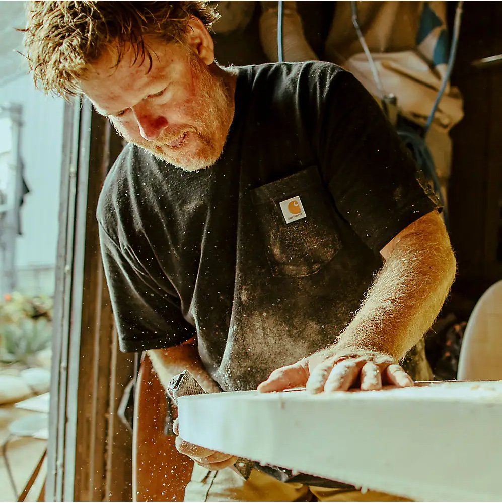 Carhartt Men's Loose Fit Heavyweight Short Sleeve Pocket T-Shirt - Black