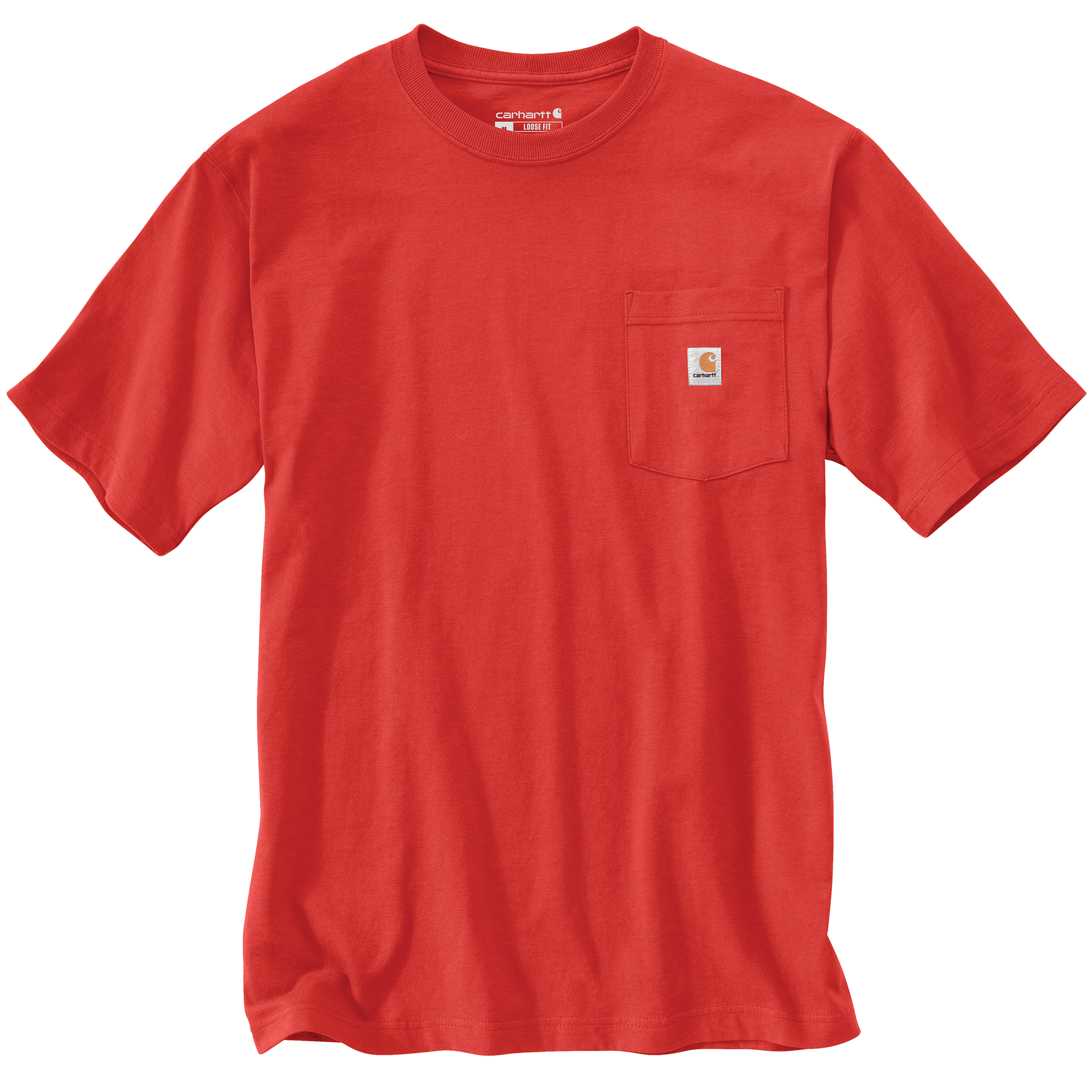 Carhartt Men's Loose Fit Heavyweight Short Sleeve Pocket T-Shirt - Roasted Tomato