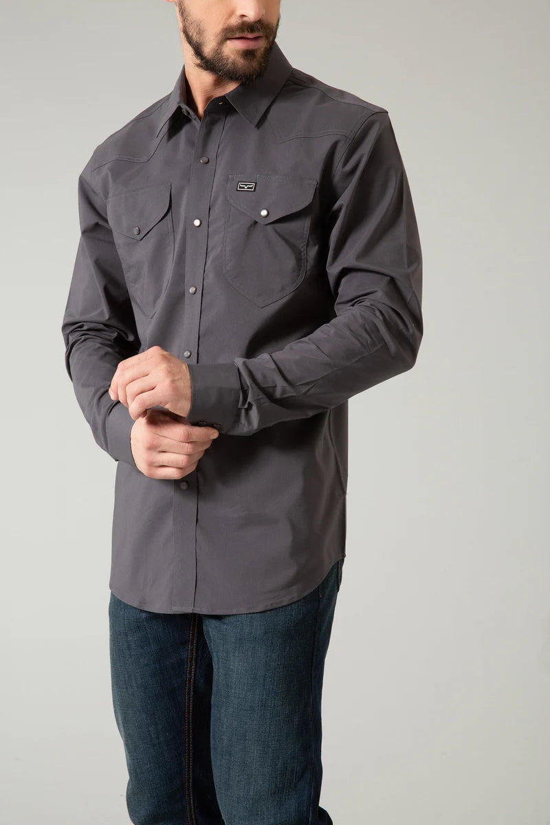 Kimes Ranch Men's Blackout Dress Shirt