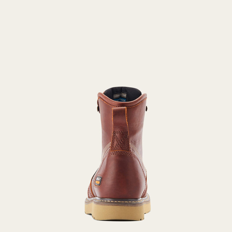 Ariat Men's Rebar Wedge Moc Toe 6 Inch Waterproof Composite Toe Work Boot