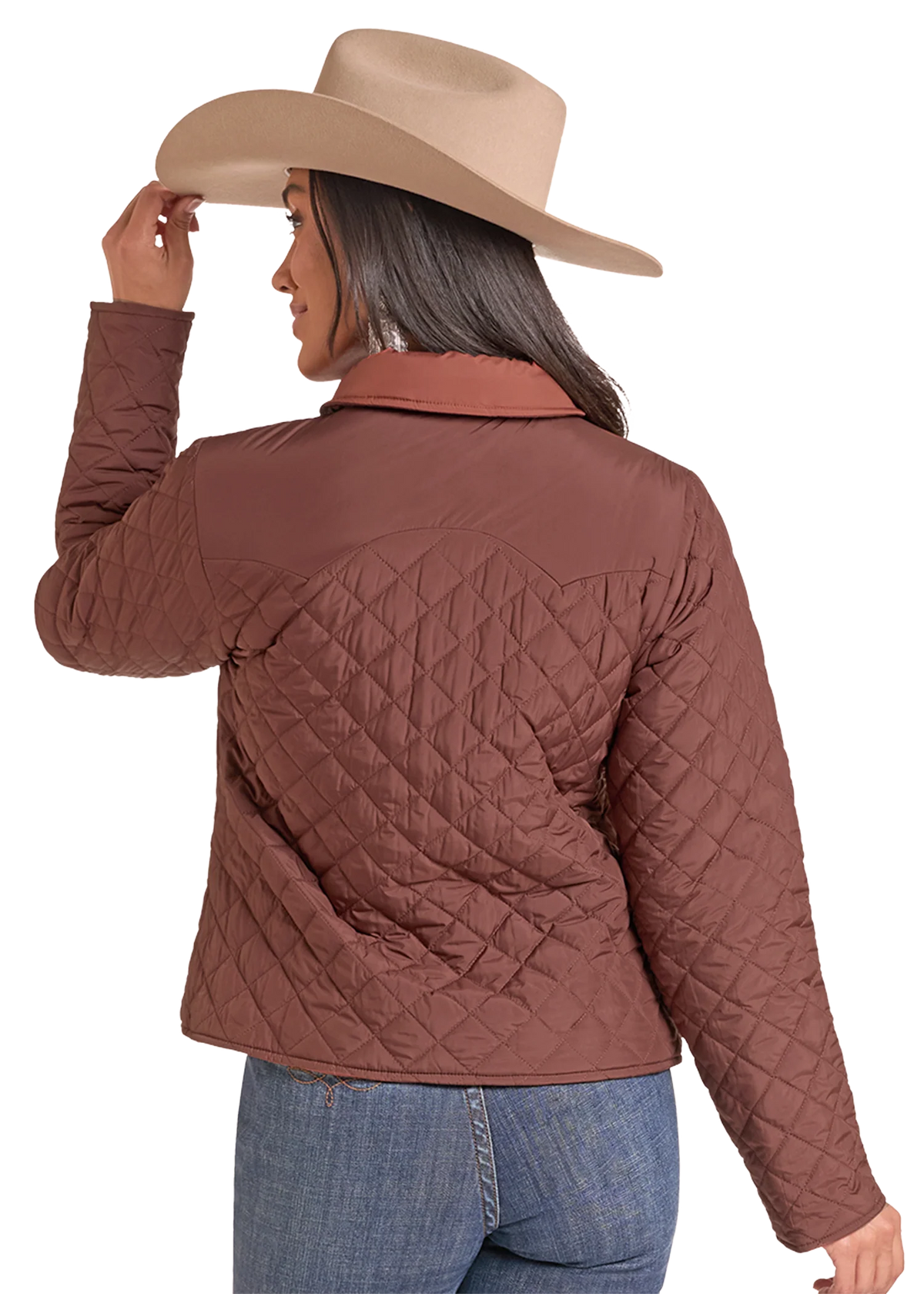 Panhandle Slim Women's Brown Quilted Reversible Jacket