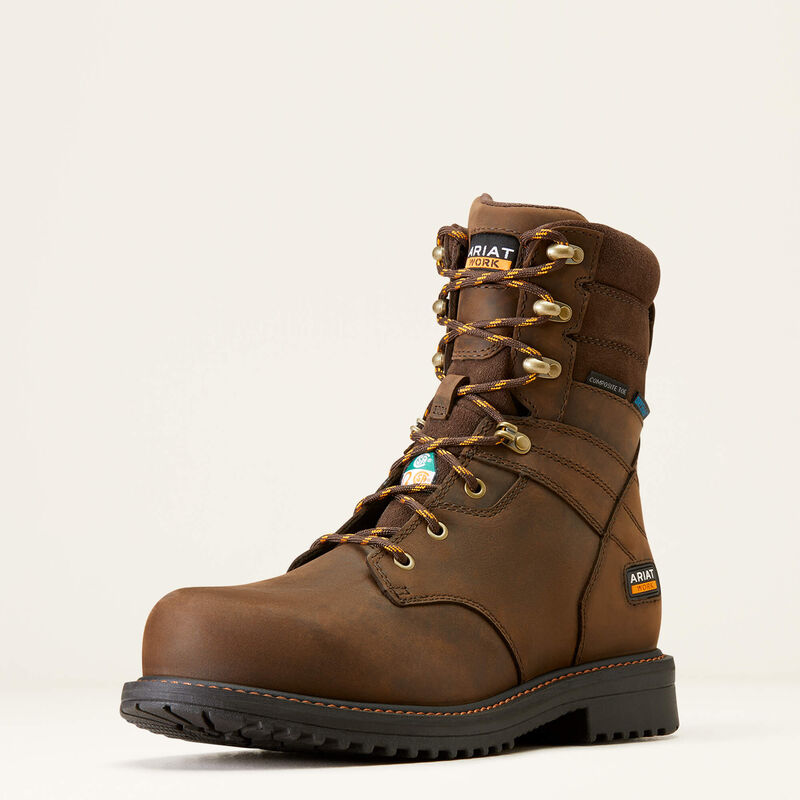 Ariat Men's RigTEK 8-Inch CSA Waterproof Composite Toe Work Boot