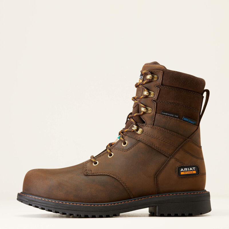 Ariat Men's RigTEK 8-Inch CSA Waterproof Composite Toe Work Boot
