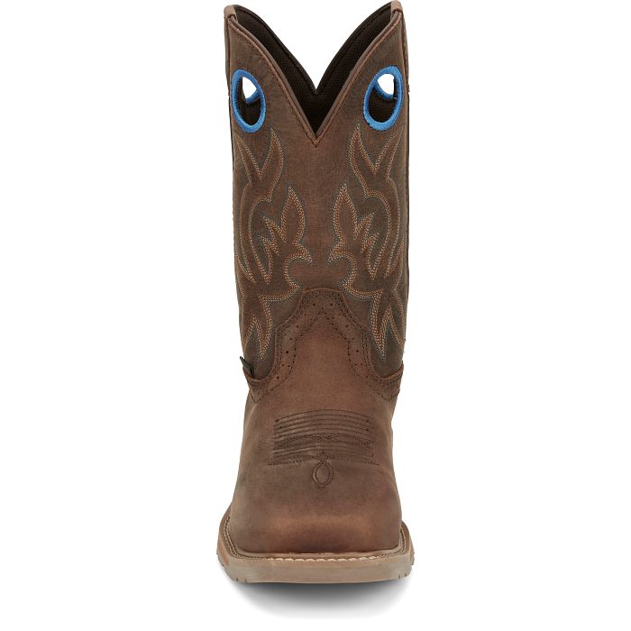 Justin Men's All Around 11-Inch Waterproof Steel Toe Work Boot