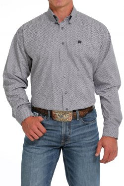 Cinch Men's Geometric Print Button-Down Western Shirt