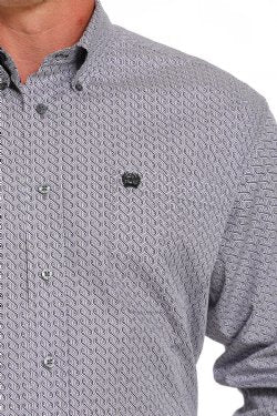 Cinch Men's Geometric Print Button-Down Western Shirt