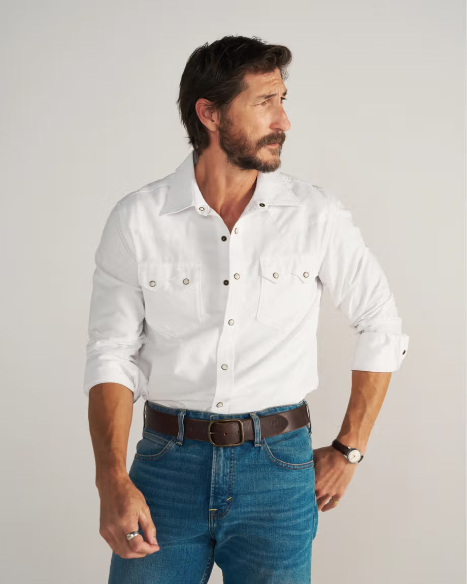 Tecovas Men's Vintage Weight Pearl Snap Shirt
