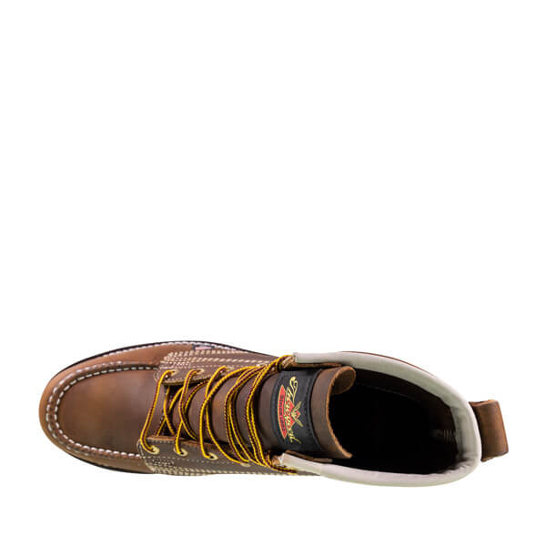 Thorogood Men's American Heritage 6 Inch Trail Crazy Horse Moc Toe Maxwear Wedge