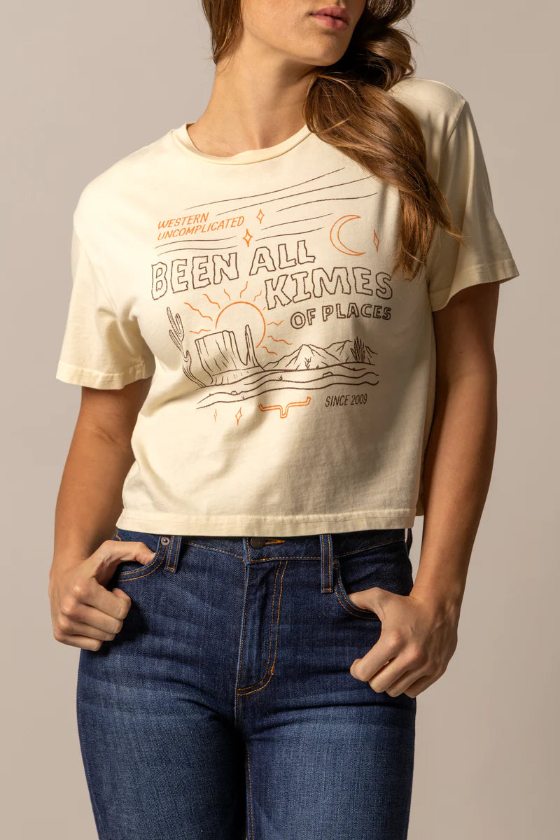 Kimes Ranch Women's Places Crop T-Shirt