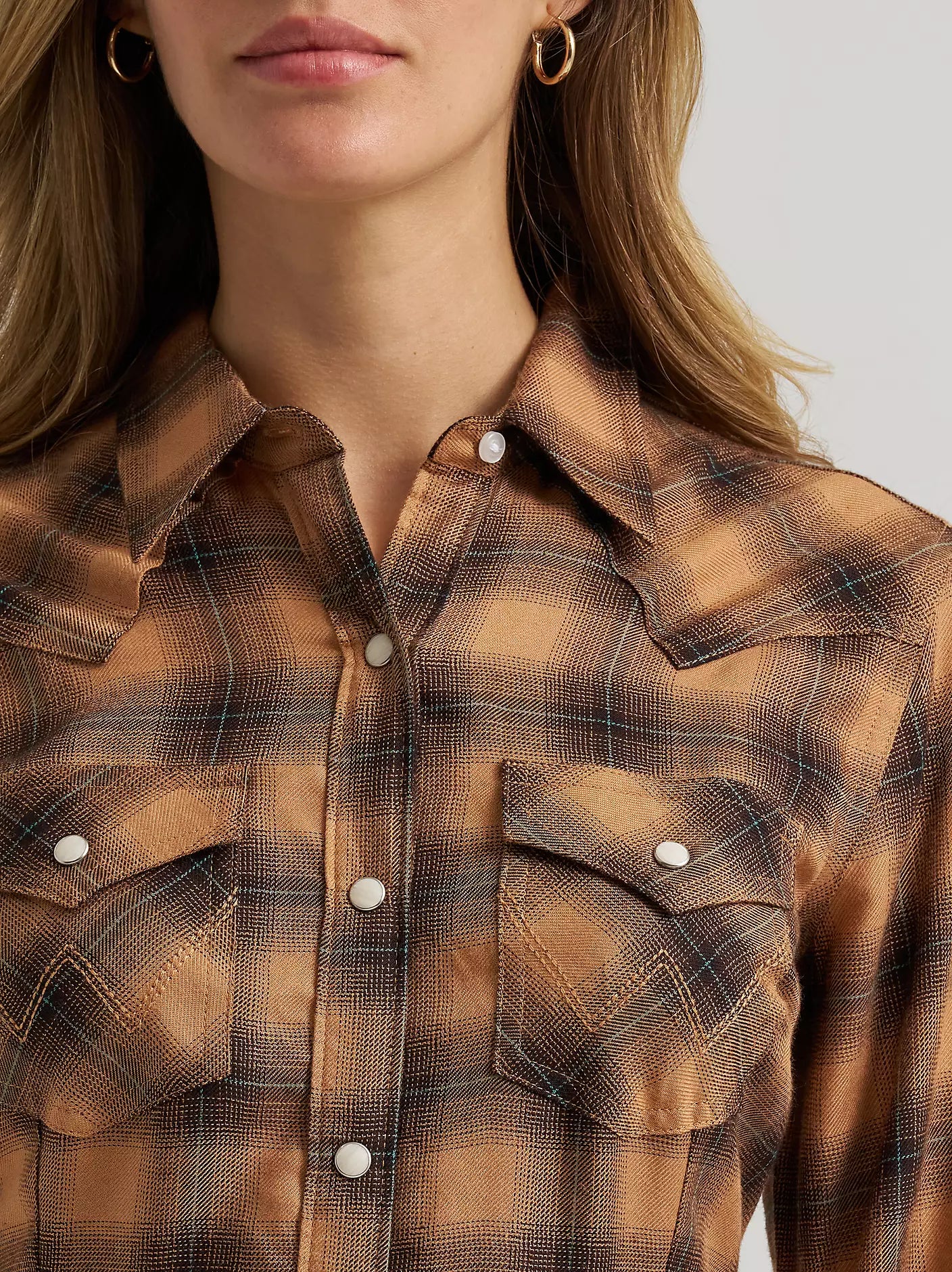 Wrangler Women's Western Flannel Maxi Shirt Dress