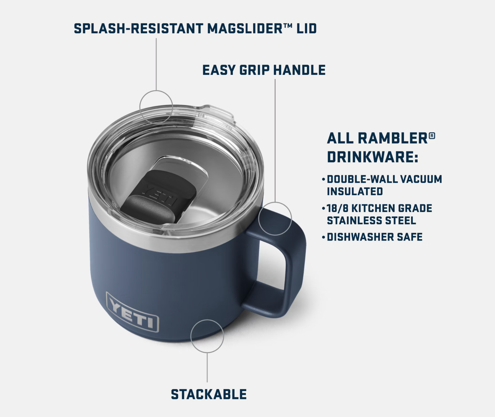 Yeti Rambler 14oz Stackable Mug