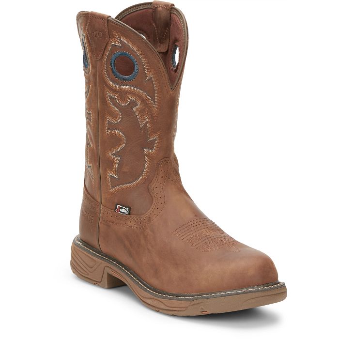 Justin Men's Rush 11-Inch Nano Composite Toe Waterproof Work Boot