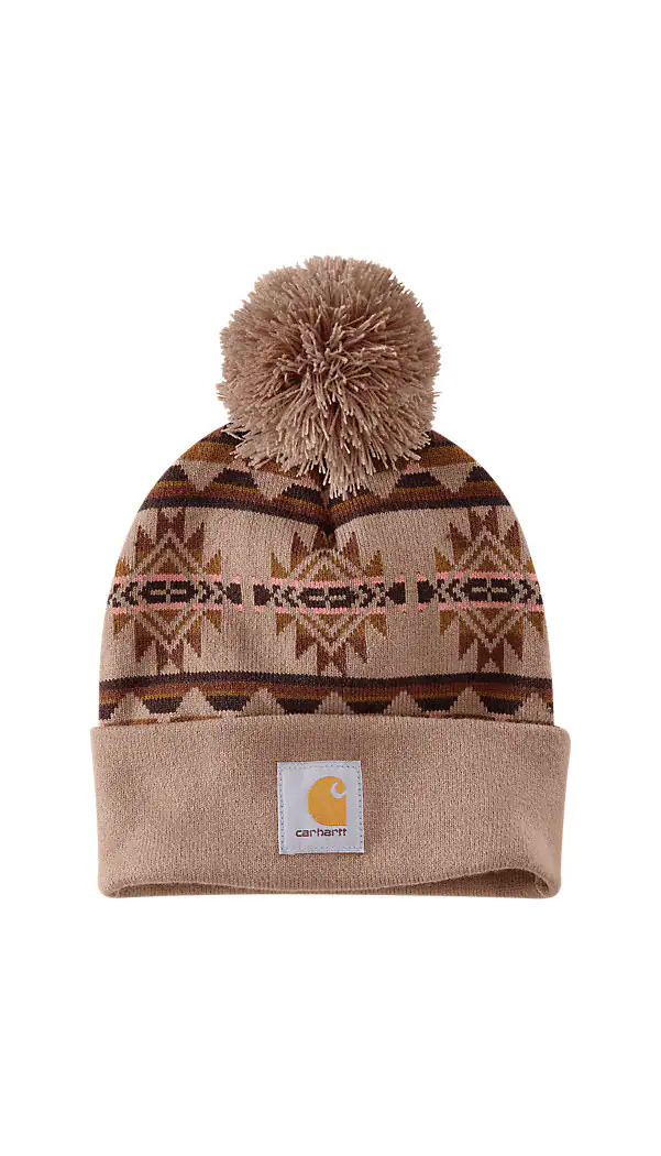 Carhartt Women's Bethany Yellowtail Pom Cuffed Beanie