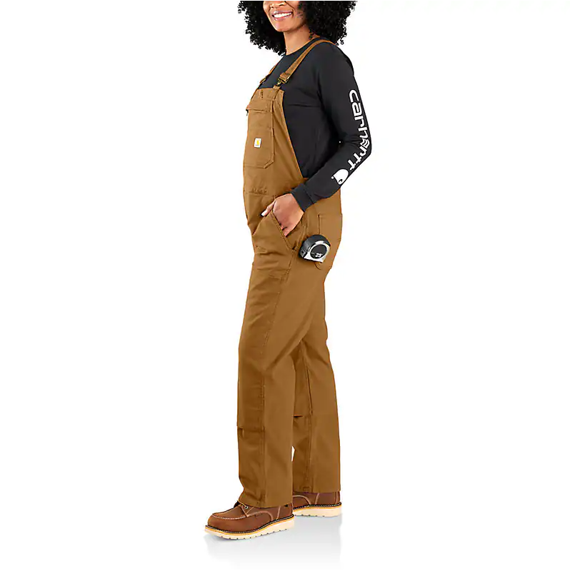 Carhartt Women's Rugged Flex Loose Fit Canvas Bib Overall
