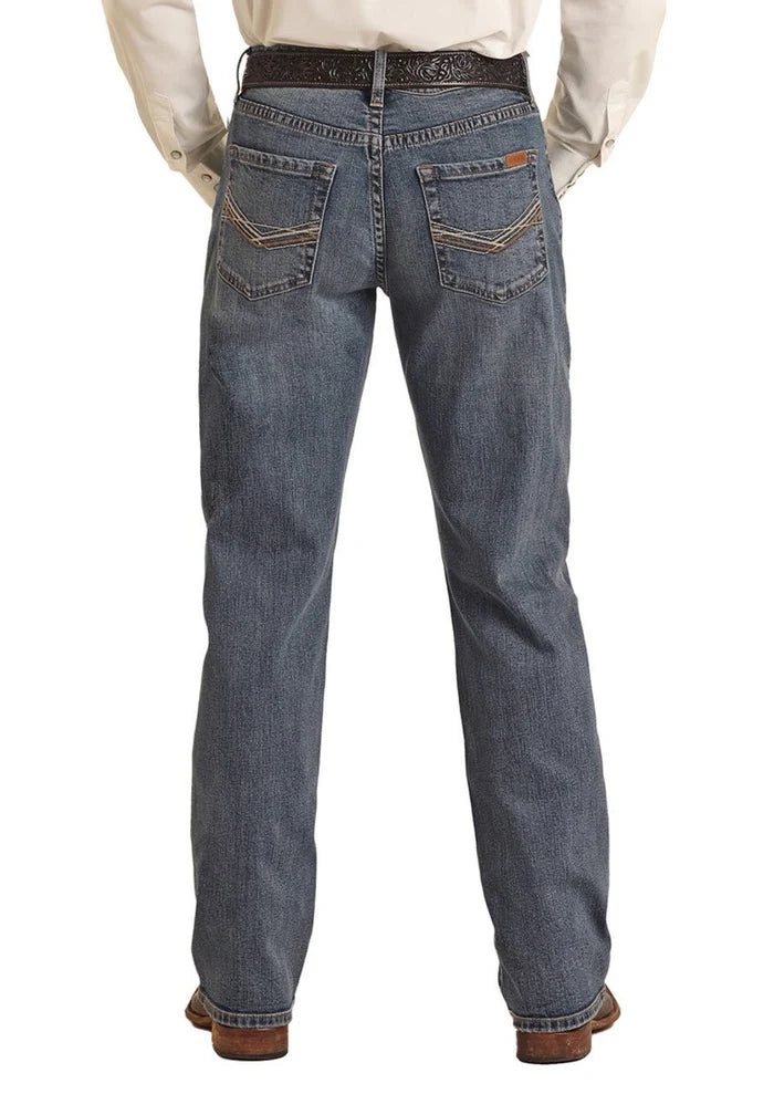 Rock & Roll Denim Men's Vintage '46 Relaxed Stackable Bootcut Jeans