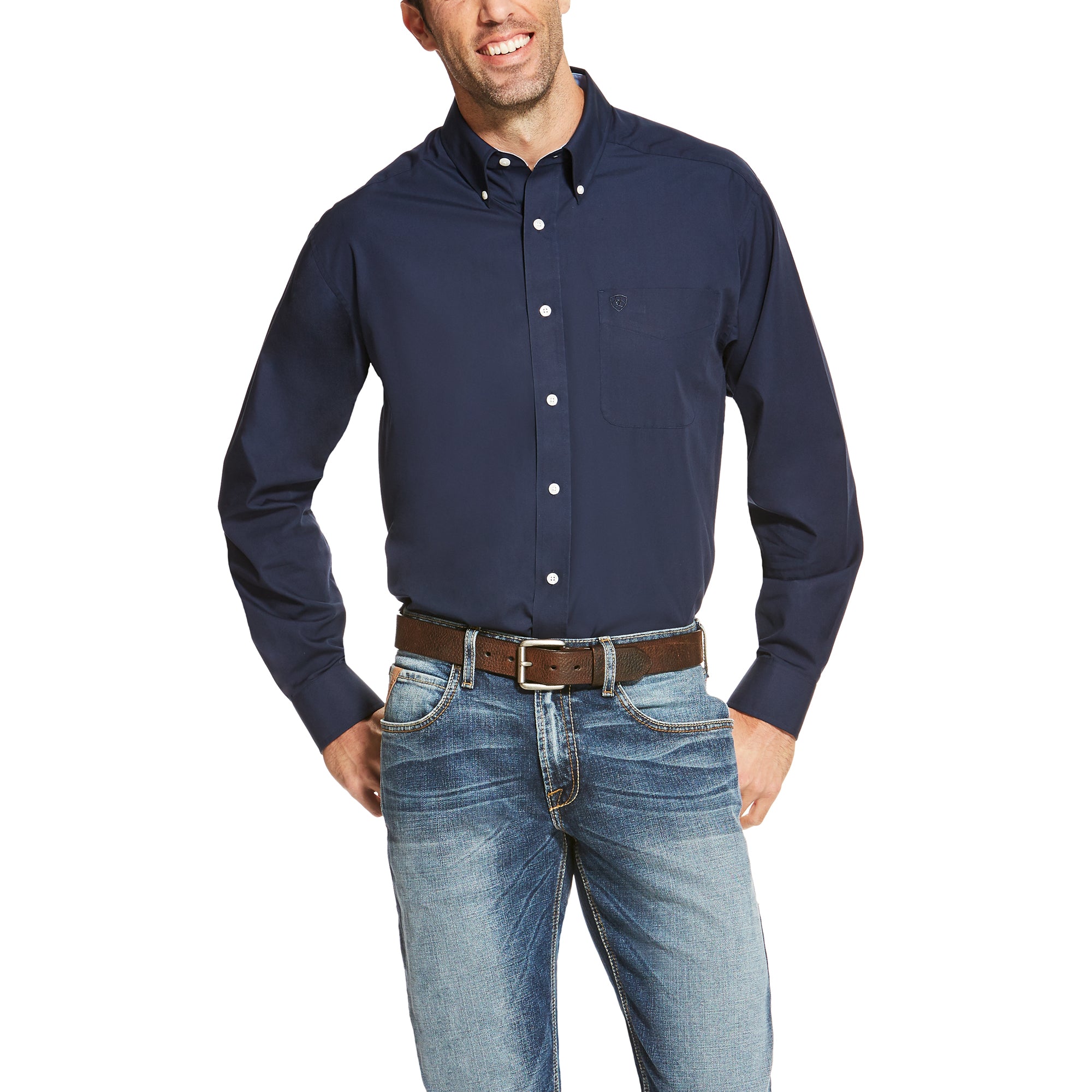 Ariat Men's Wrinkle Free Solid Shirt
