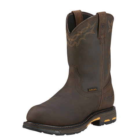 Brown WorkHog Waterproof Composite Toe Work Boot | Harrison's Footwear