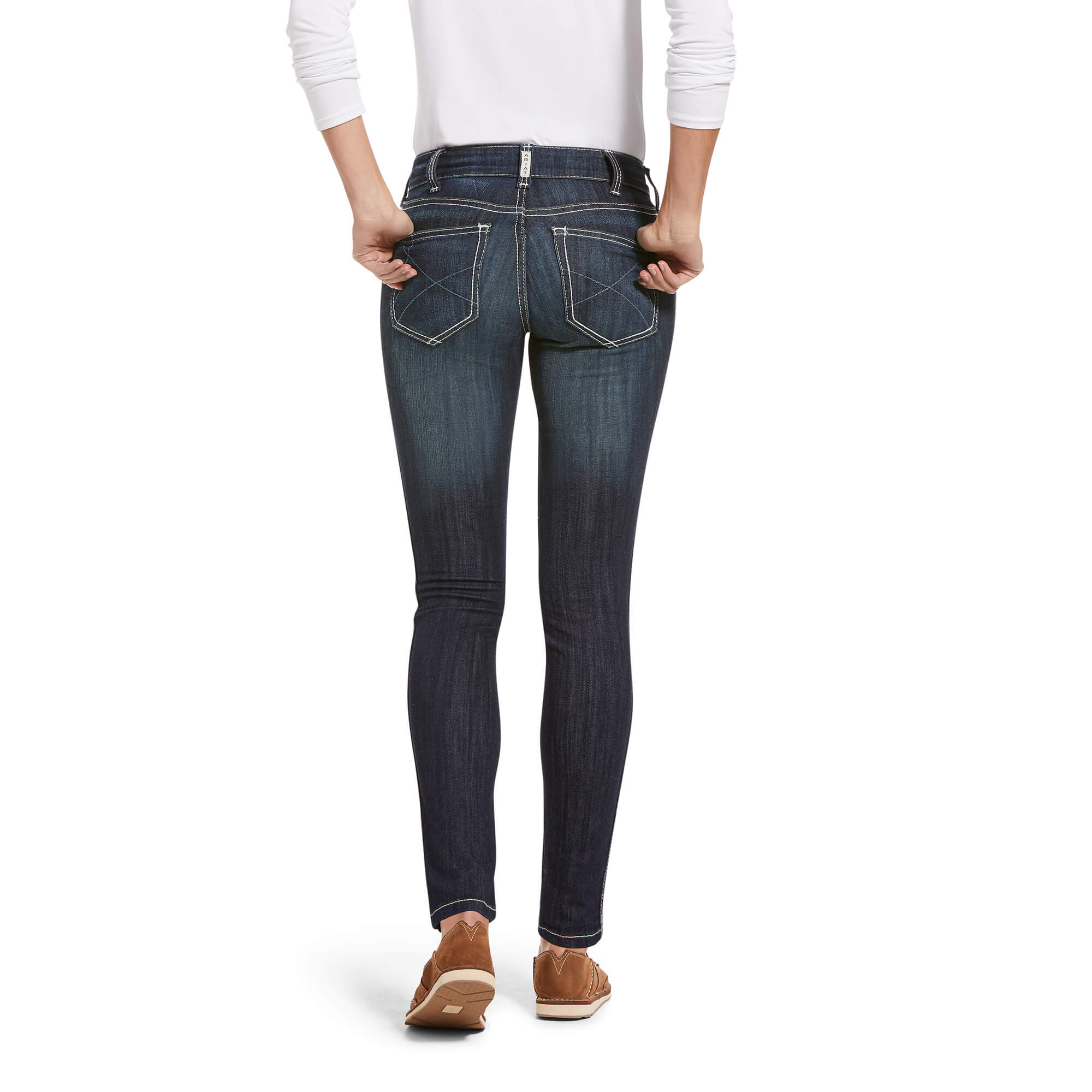 Ariat REAL Mid Rise Stretch Outseam Ella Skinny Jeans