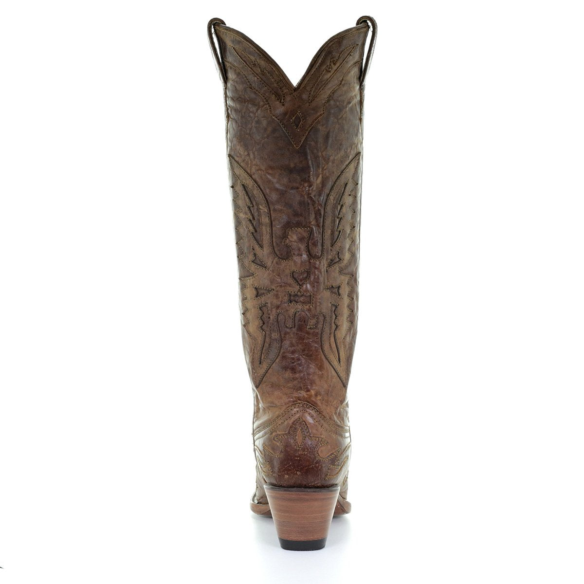 Corral Women's Vintage Brown-Tall Eagle Overlay