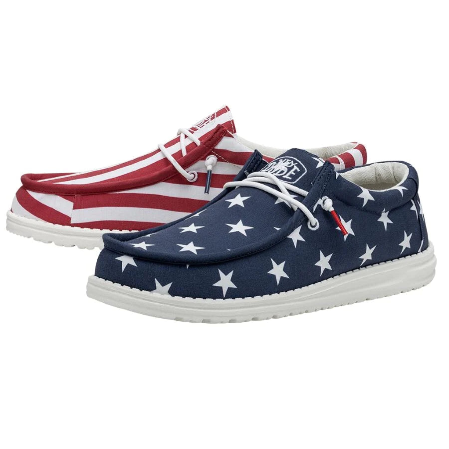 Pulled sales patriotic sneakers
