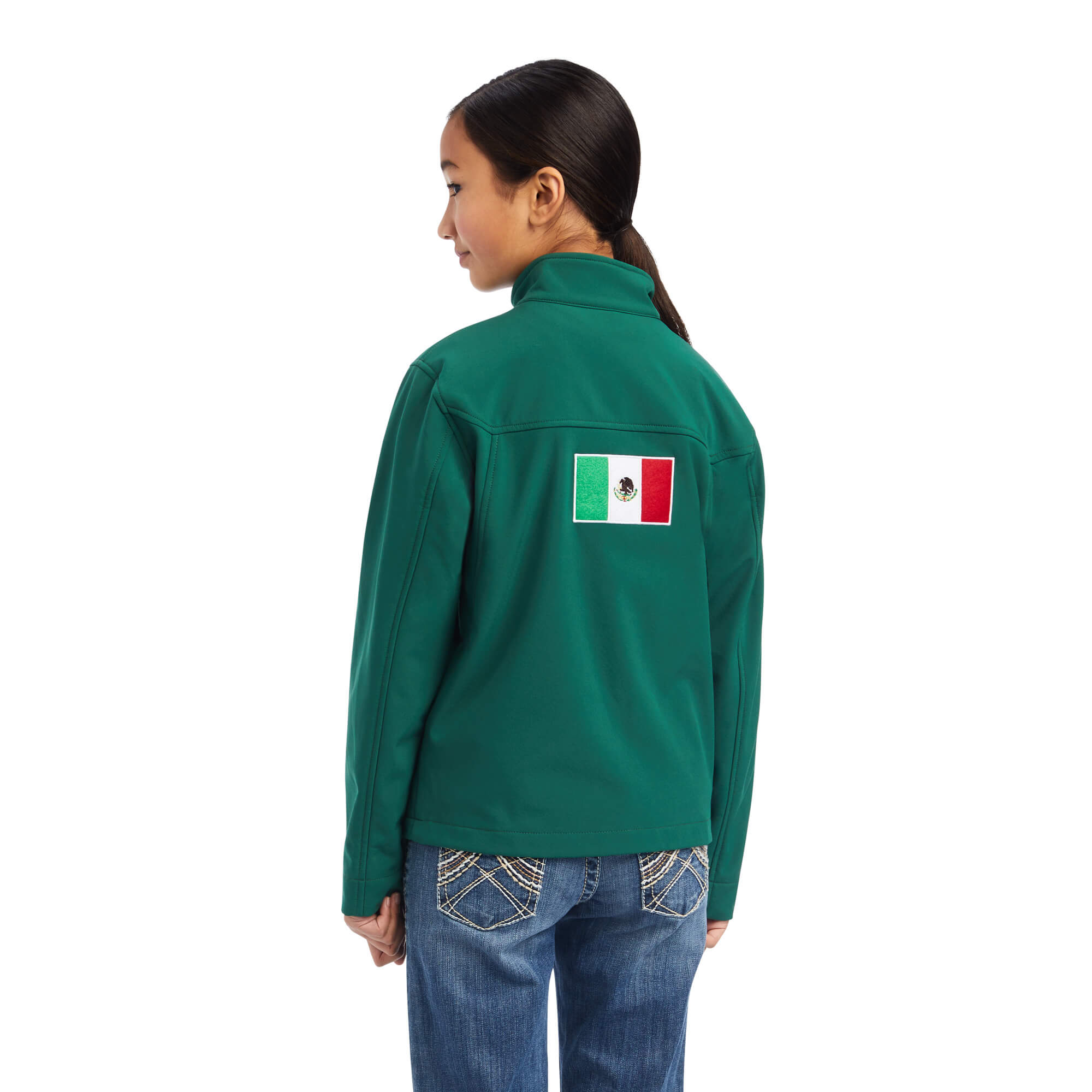 Ariat Girls' New Team Softshell Mexico Jacket
