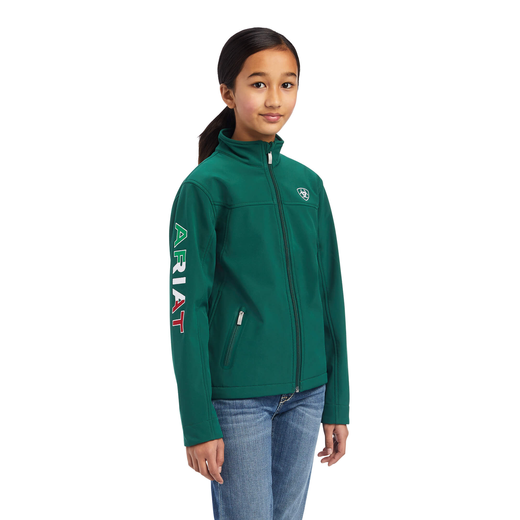 Ariat Girls' New Team Softshell Mexico Jacket