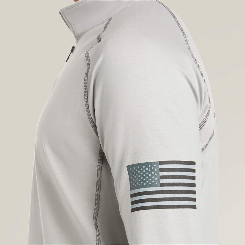 Ariat Men's FR Combat Stretch Patriot Quarter Zip Work Shirt